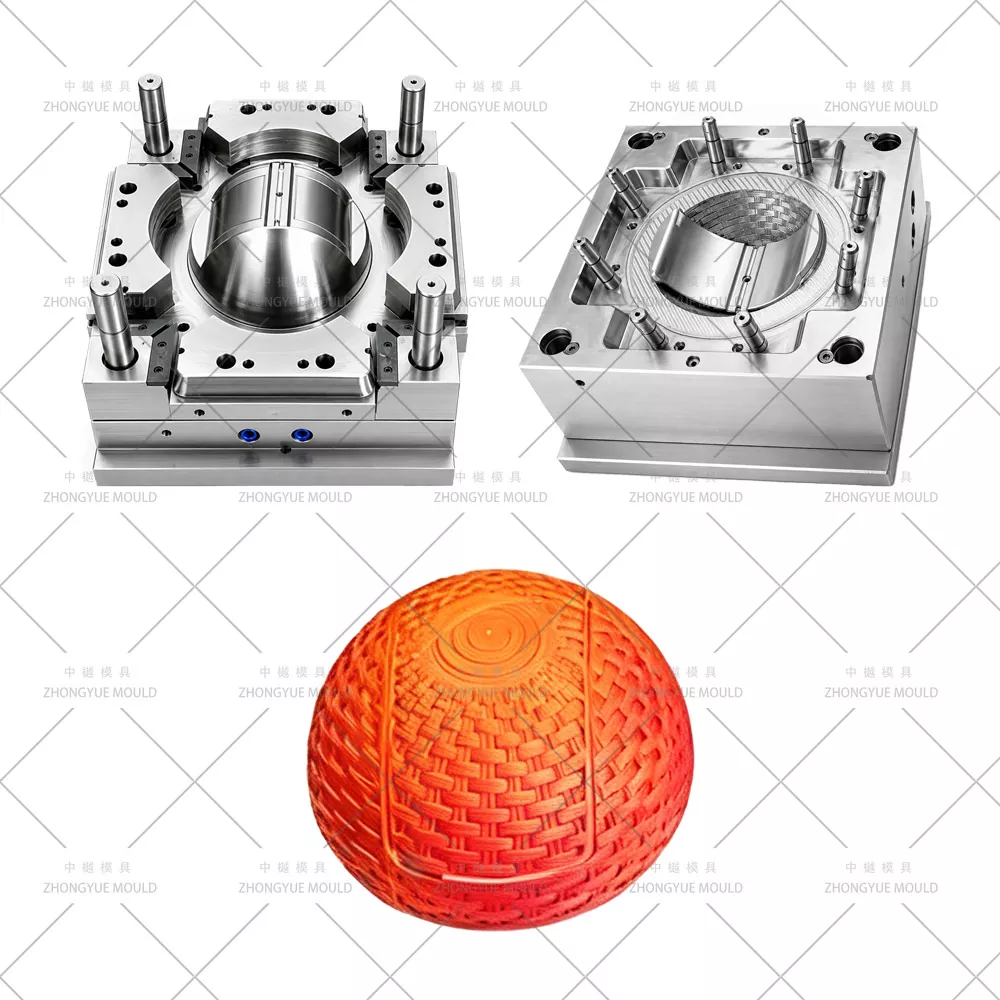 Khuôn nắp thùng rác mây tròn 5L