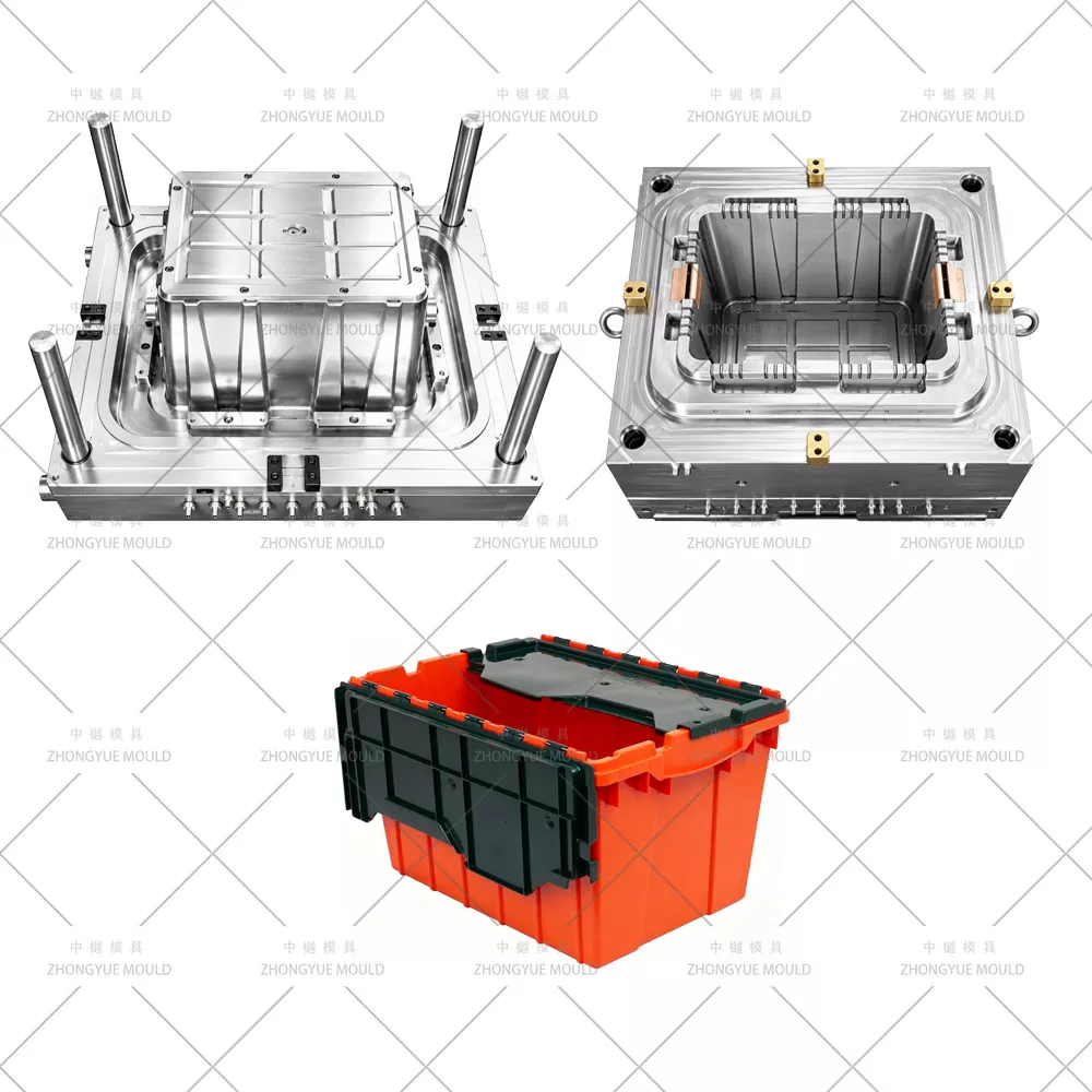 Hộp có thể xếp chồng lên nhau có khuôn nắp kèm theo
