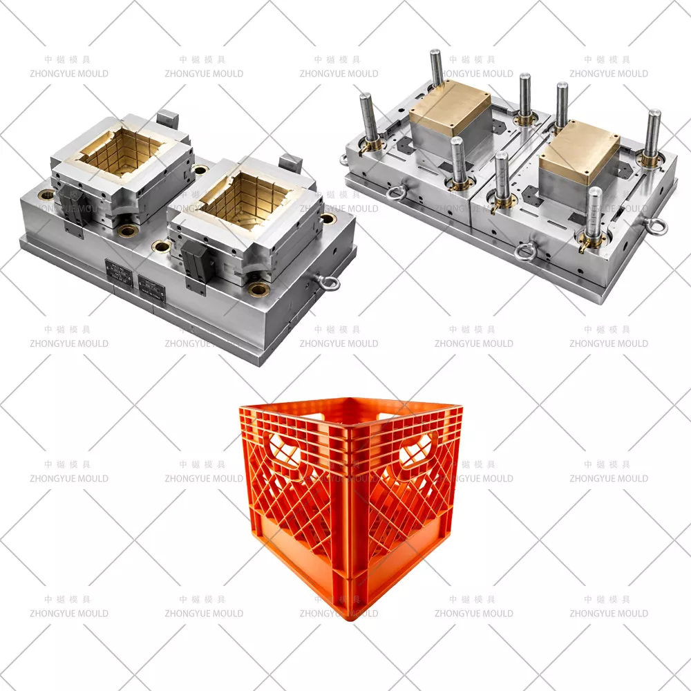 Khuôn thùng sữa nhiều khoang bằng nhựa