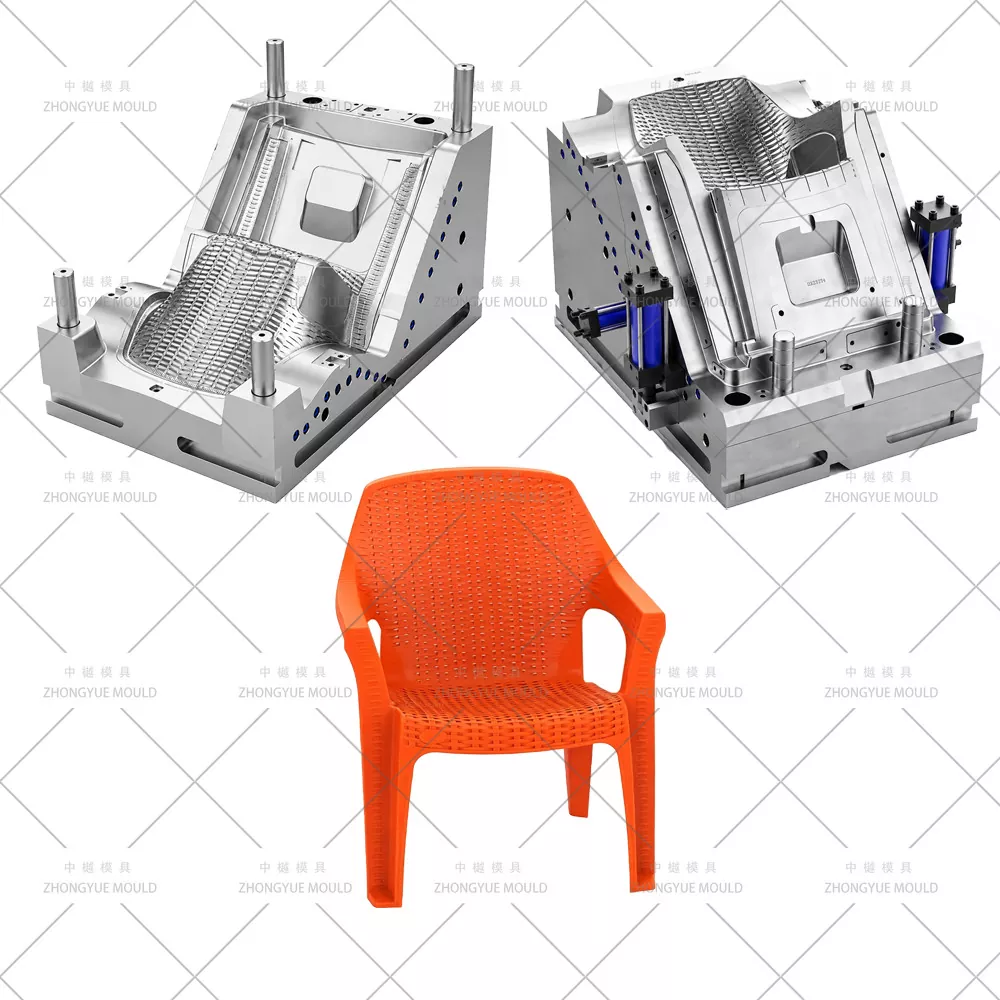 Khuôn Ghế Tay Mây Nhựa