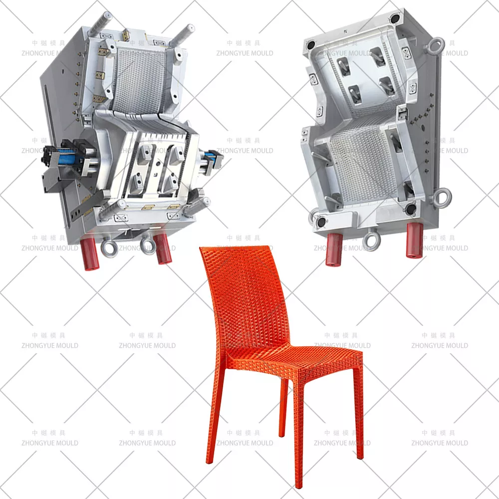 Khuôn ghế mây nhựa không tay