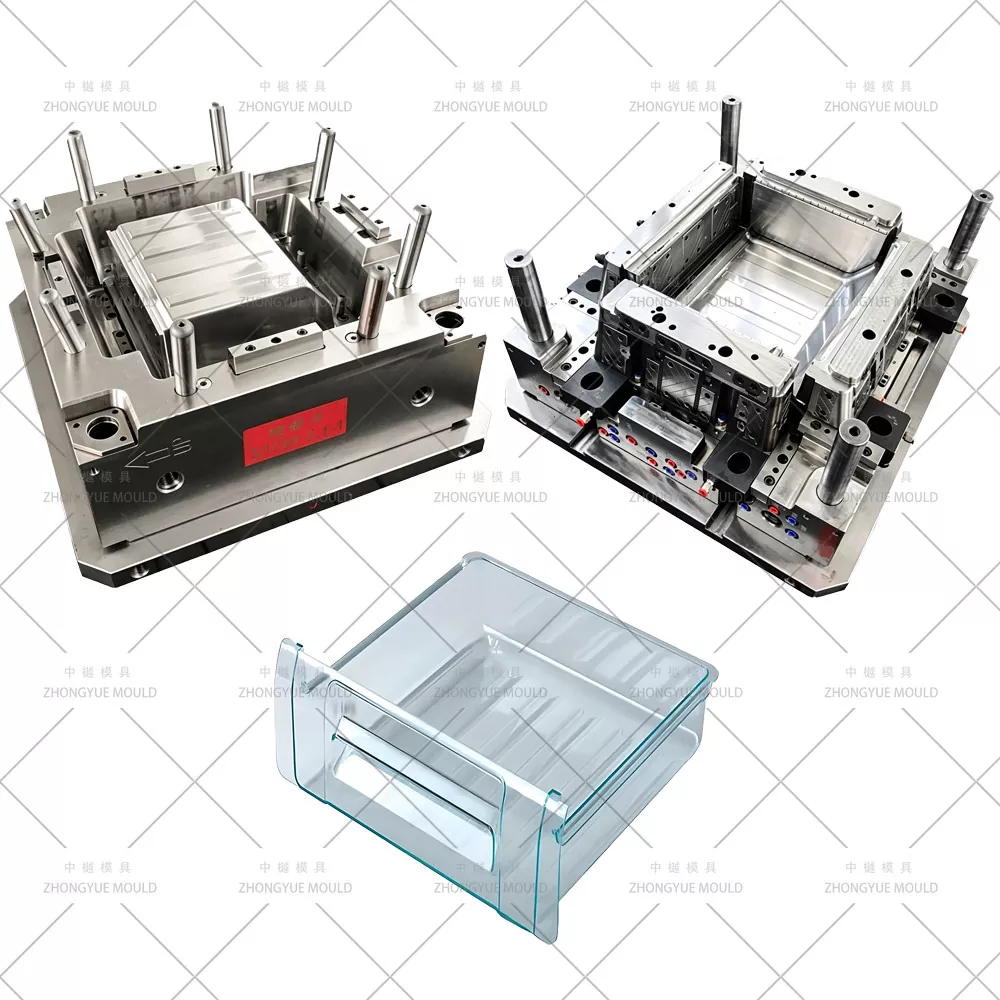 Khuôn ngăn kéo tủ lạnh bằng nhựa