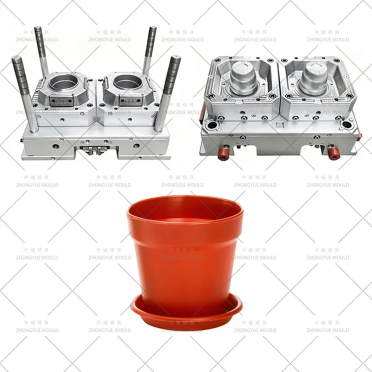 Khuôn chậu cây tròn bằng nhựa