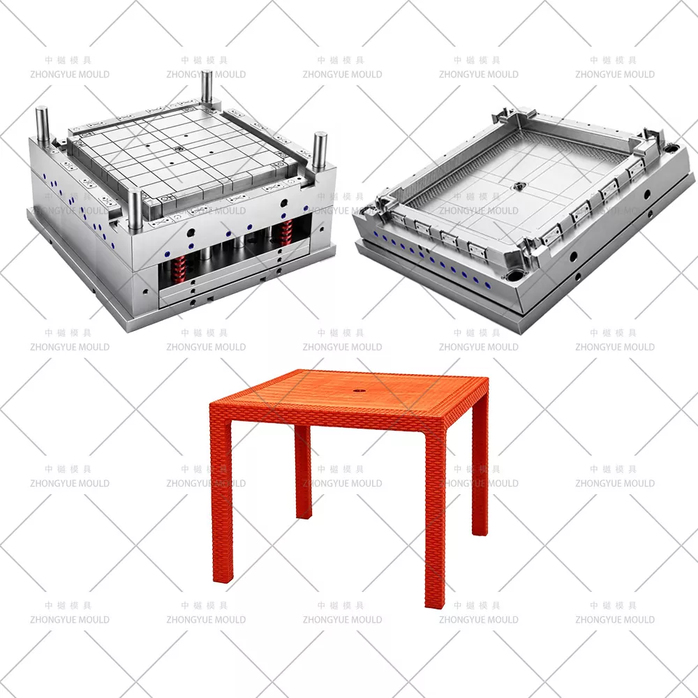Khuôn mặt bàn mây nhựa