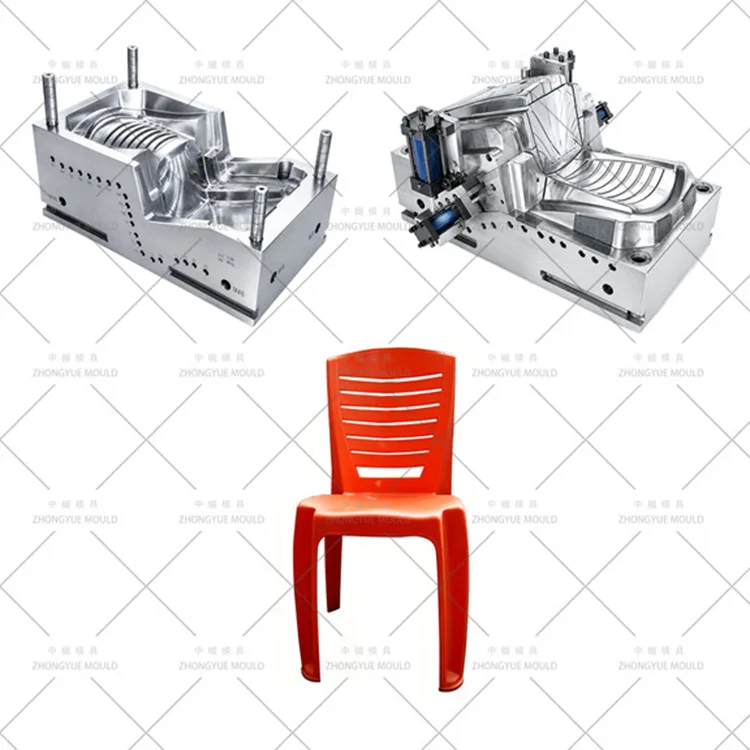 Khuôn ghế không tay có thể xếp chồng lên nhau bằng nhựa